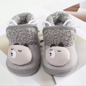 BABY Anti Slip Booties Grey